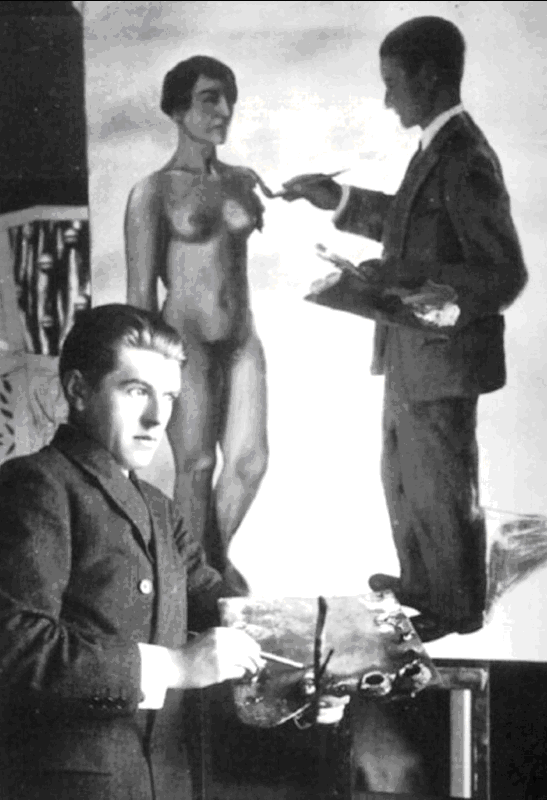 Magritte pinta "Tentando o Impossível "
