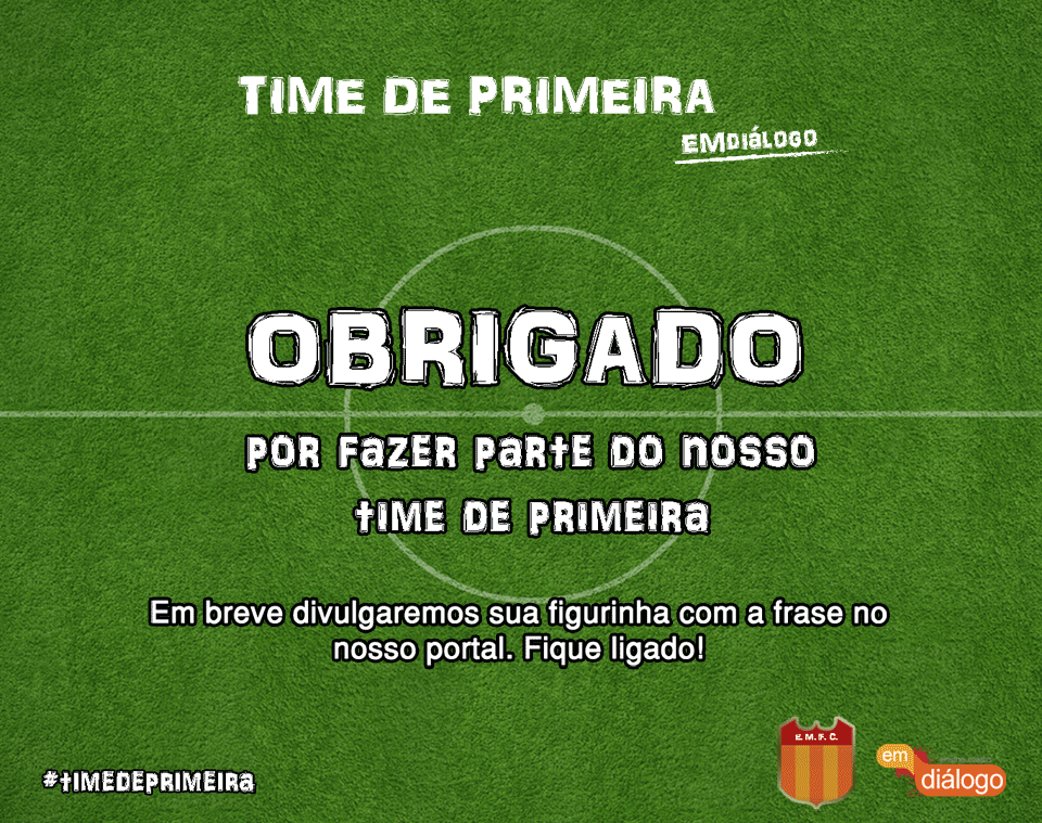 Obrigado por Participar!